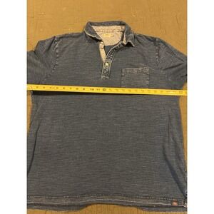 Faherty Men's Polo Shirt Denim Blue Color Xl